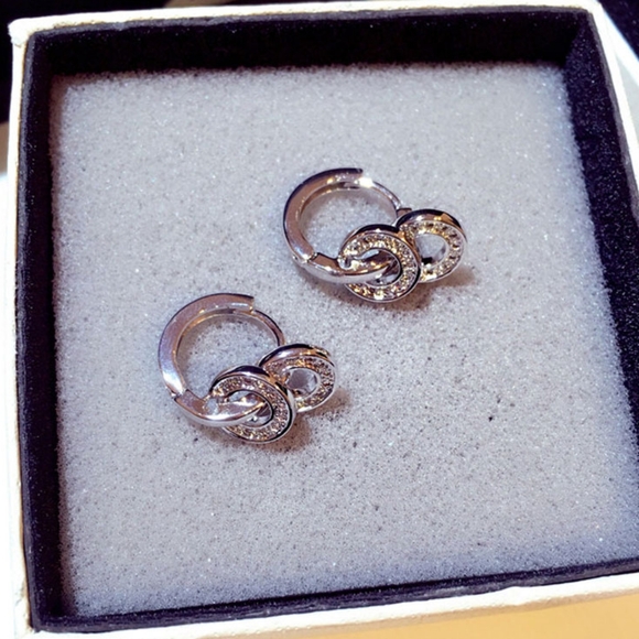 14k gold diamond earrings - Picture 10 of 10